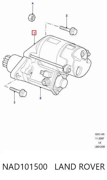 Motor de arranque NAD101500 Land Rover