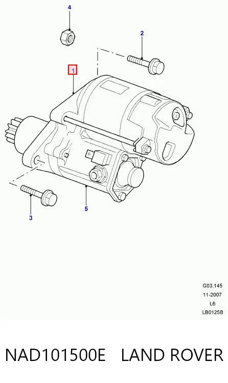 Motor de arranque NAD101500E Land Rover