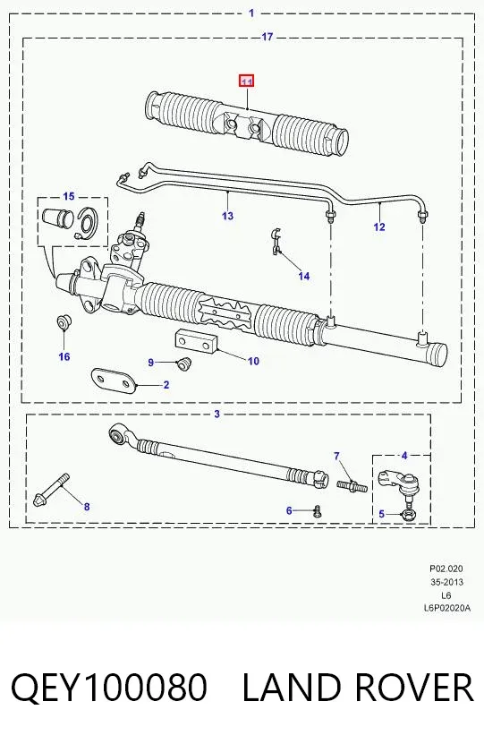 Fuelle dirección Land Rover Freelander I