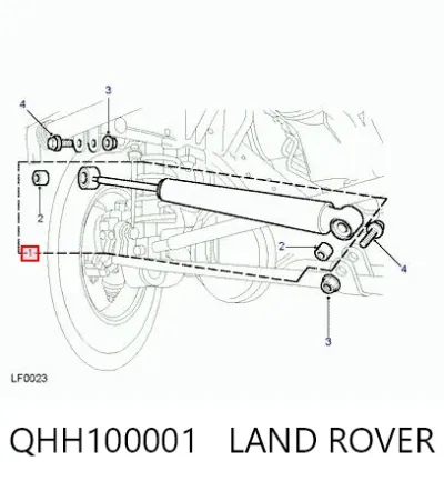 Amortiguador de dirección LAND ROVER QHH100001