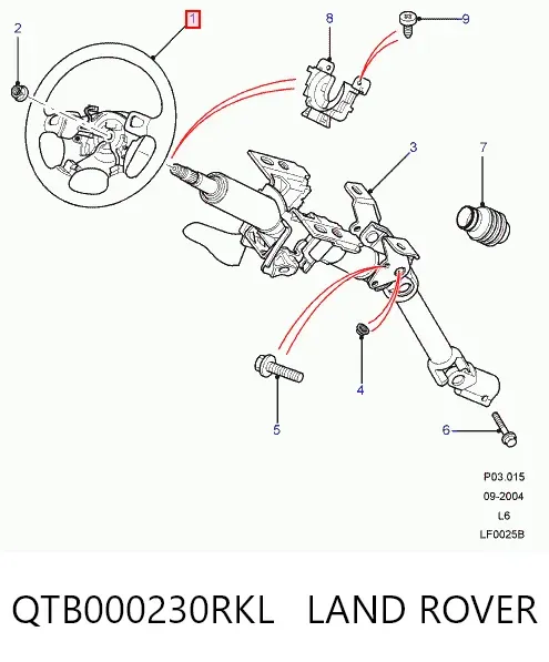 QTB000230RKL Land Rover