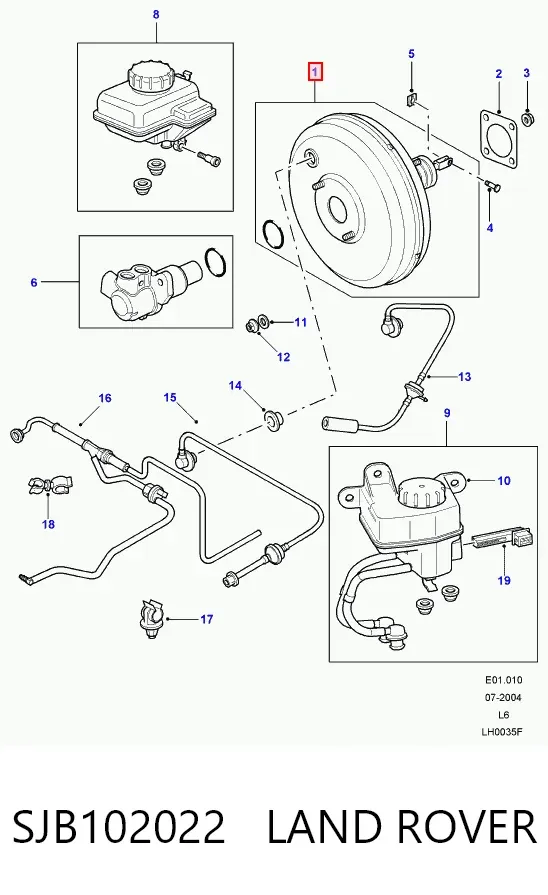 Servofreno SJB102022 Land Rover