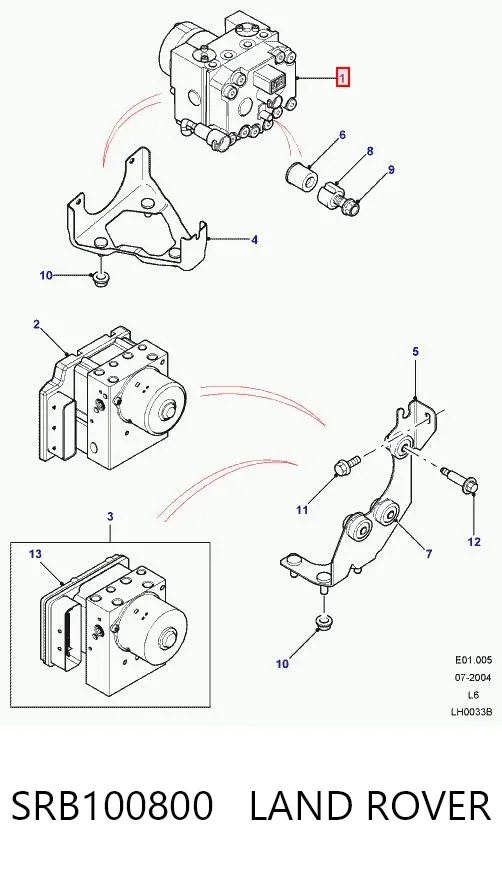 Módulo ABS SRB100800 Land Rover
