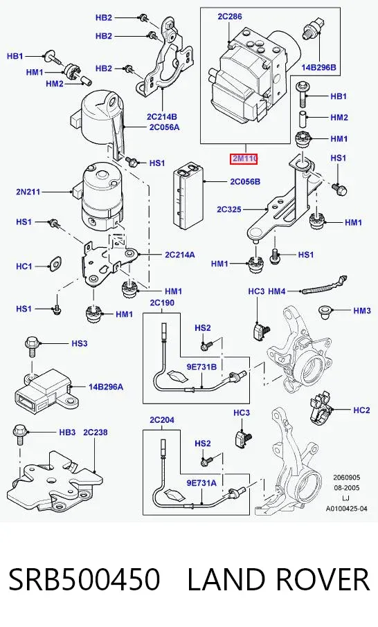 Módulo ABS SRB500450 Land Rover