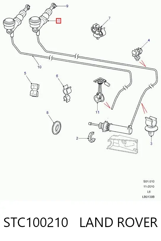 Bombin de embrague STC100210 Land Rover