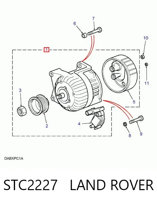 Alternador STC2227 Land Rover