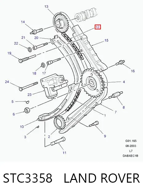 Cadena de distribución Land Rover Range Rover II