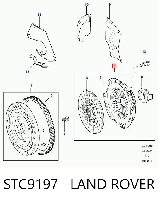 Embrague STC9197 Land Rover