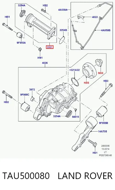 Copa de semieje LAND ROVER TAU500080