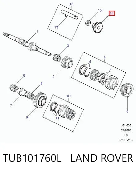  TUB101760L Land Rover