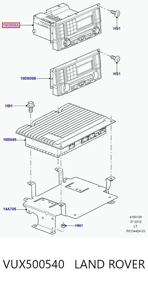 Radio VUX500540 Land Rover