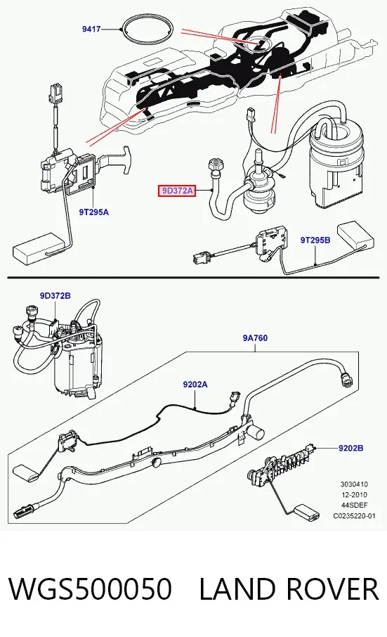 Bomba de gasolina Land Rover Discovery III