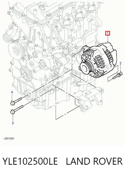 Alternador YLE102500LE Land Rover