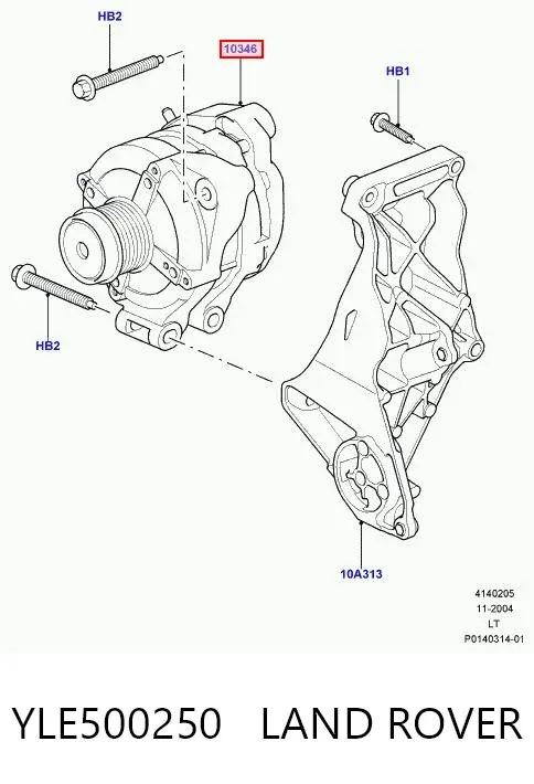 Alternador YLE500250 Land Rover
