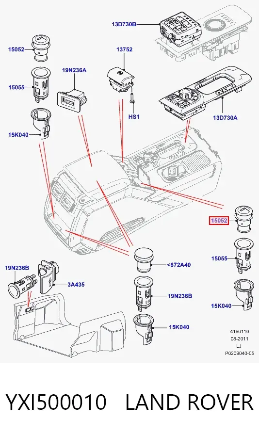 Mechero de coche Land Rover Range Rover III