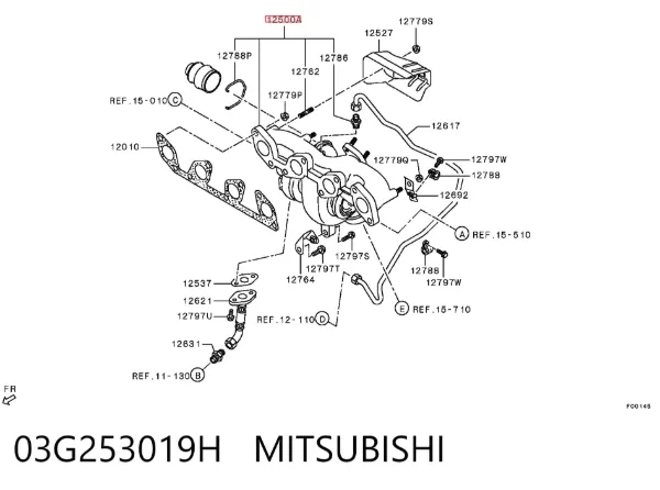 Turbocompresor 03G253019H Mitsubishi