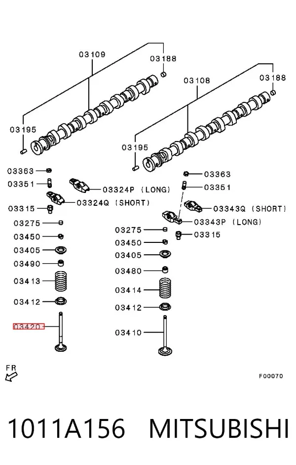 Válvula escape 1011A156 Mitsubishi