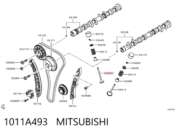 Válvula escape 1011A493 Mitsubishi
