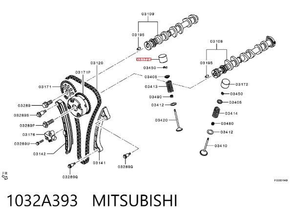 Taqués hidráulicos 1032A393 Mitsubishi