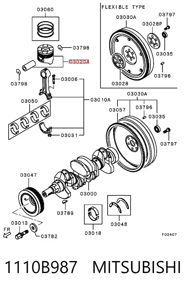  1110B987 Mitsubishi