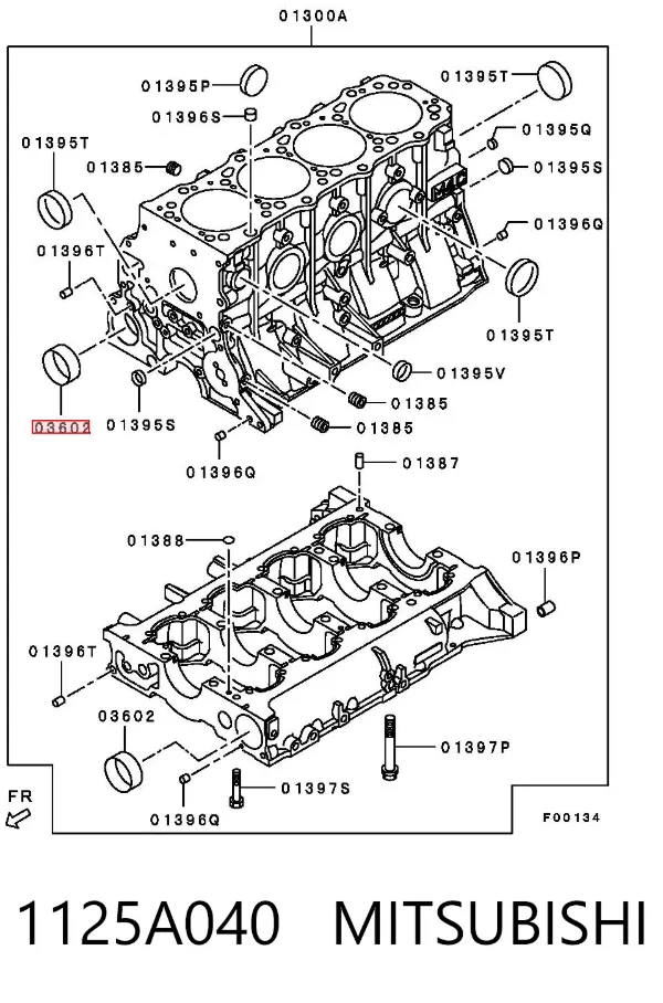 Cojinete del eje de equilibrado 1125A040 Mitsubishi
