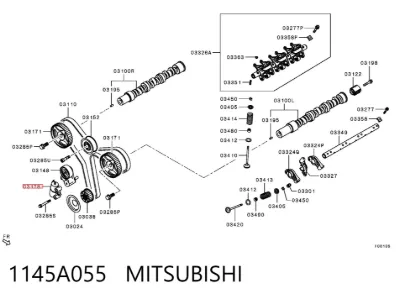 Tensor de la correa de distribución MITSUBISHI 1145A055