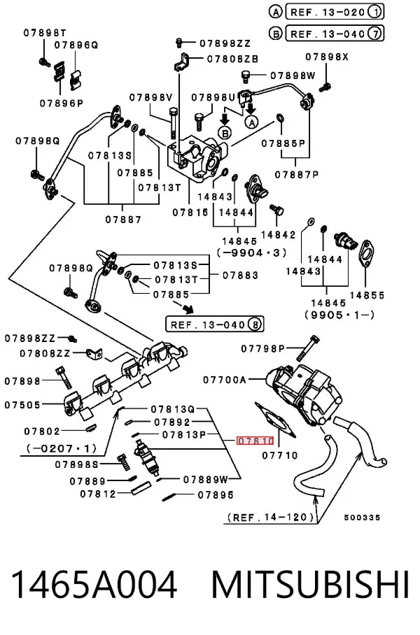 Inyector 1465A004 Mitsubishi