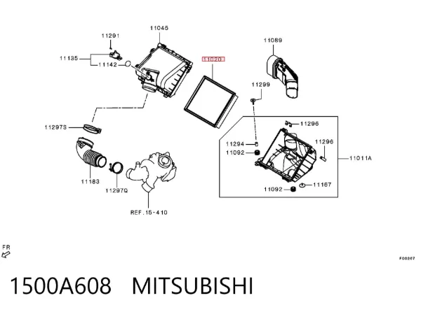 Filtro de aire 1500A608 Mitsubishi