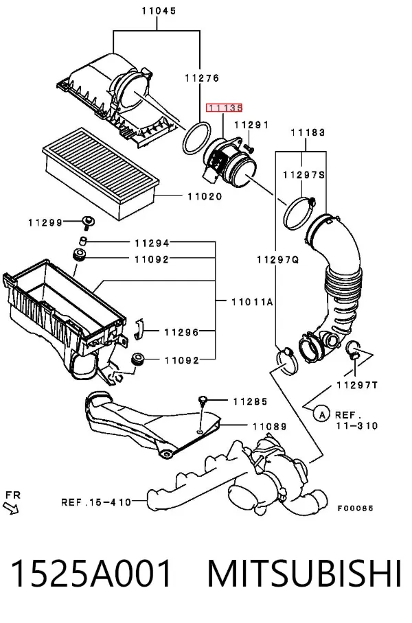 Caudalímetro 1525A001 Mitsubishi