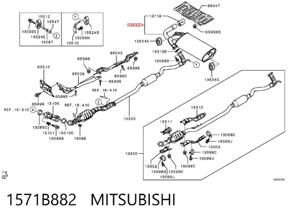 Silenciador trasero Mitsubishi ASX GA