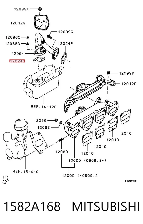 Junta colector escape Mitsubishi Pajero CLASSIC II