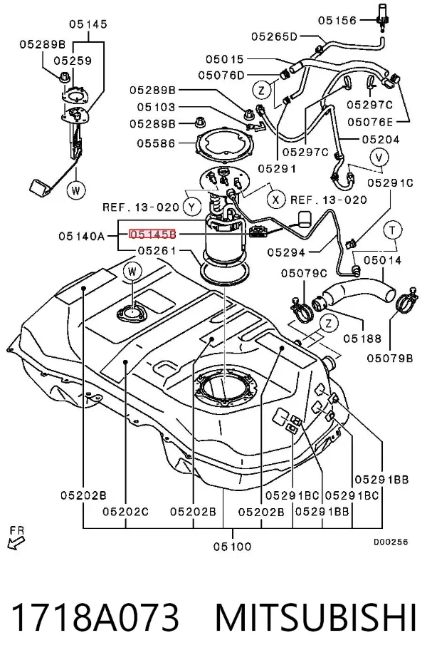 Aforador 1718A073 Mitsubishi