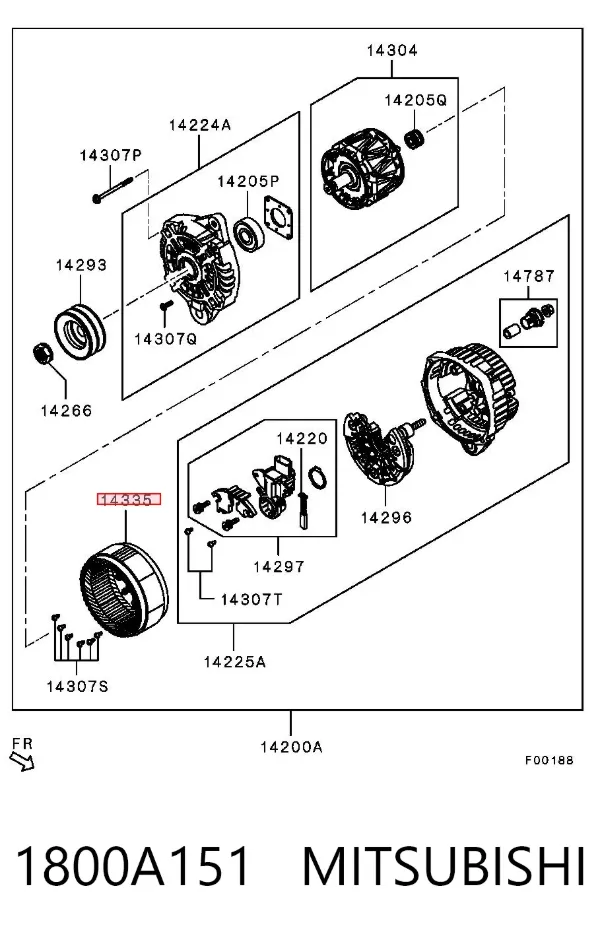  1800A151 Mitsubishi