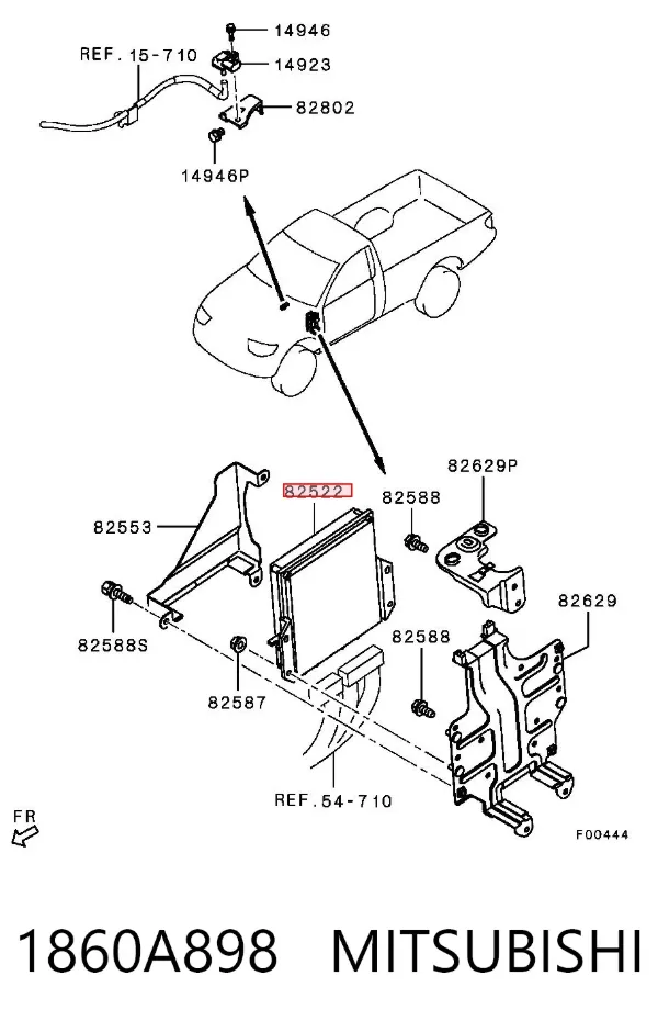 ECU 1860A898 Mitsubishi