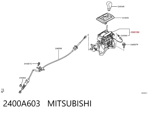 Palanca de cambios Mitsubishi ASX GA