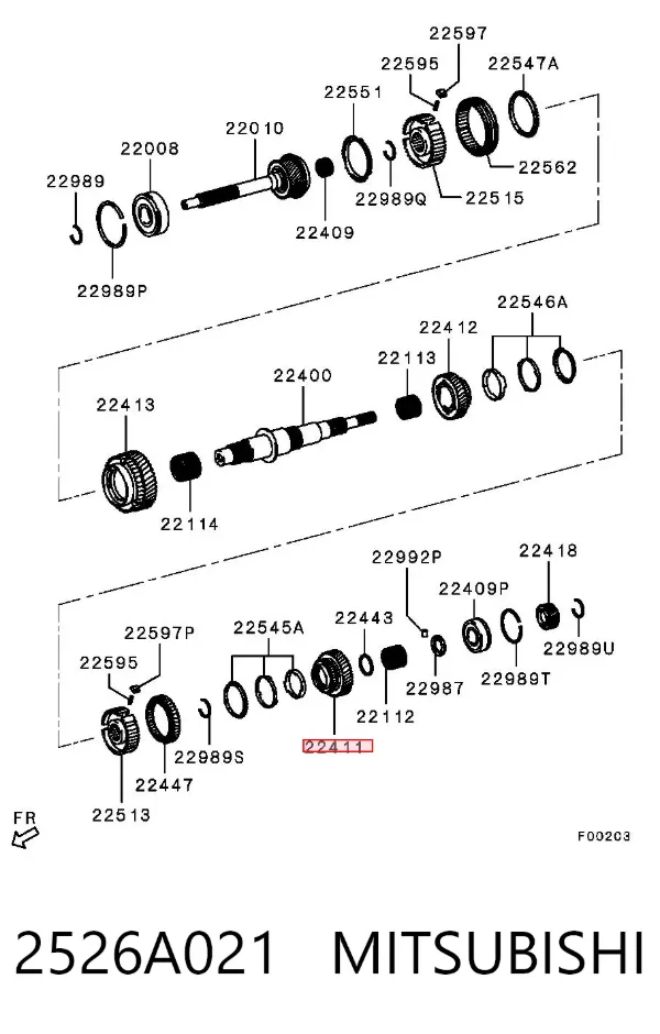  2526A021 Mitsubishi