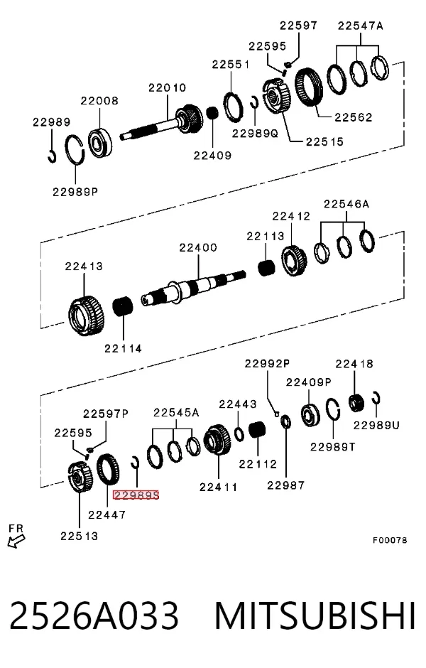  2526A033 Mitsubishi