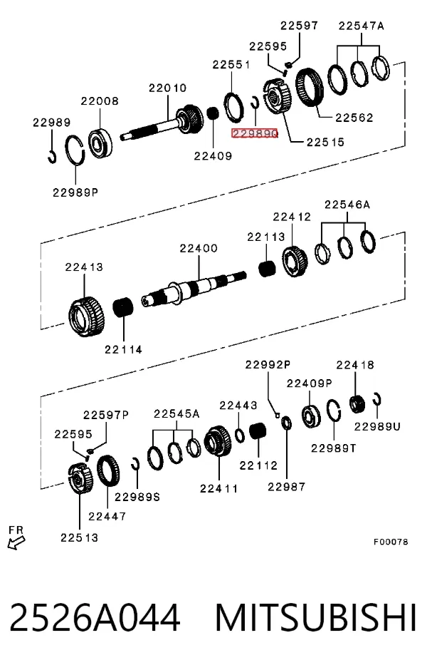  2526A044 Mitsubishi