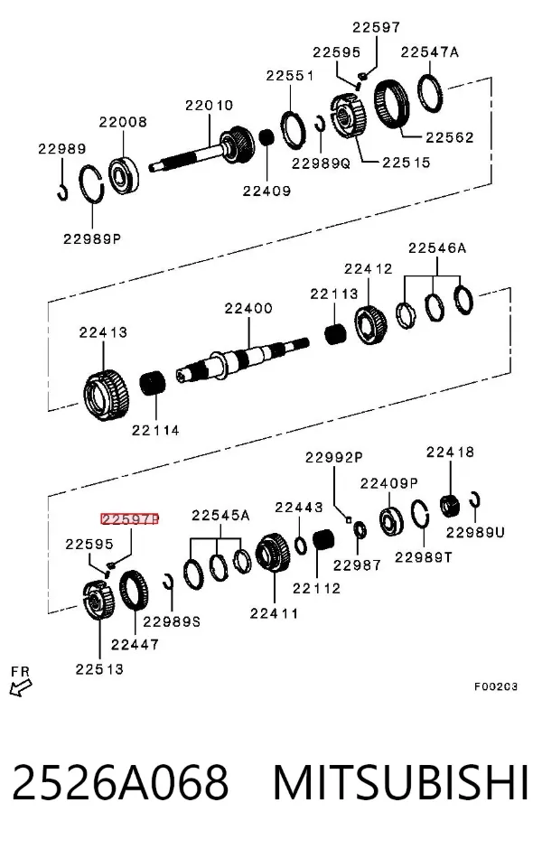  2526A068 Mitsubishi