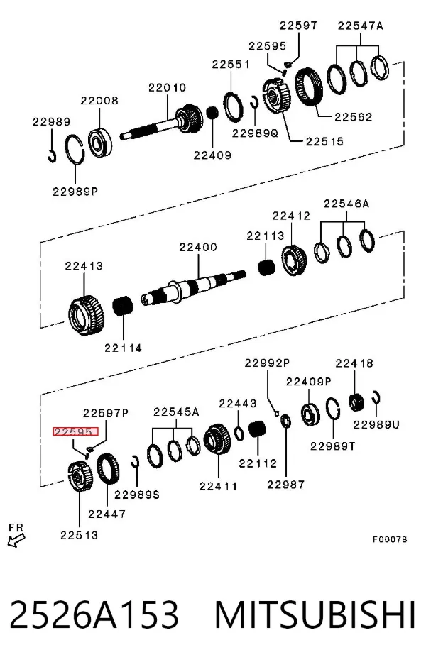  2526A153 Mitsubishi