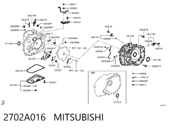  2702A016 Mitsubishi