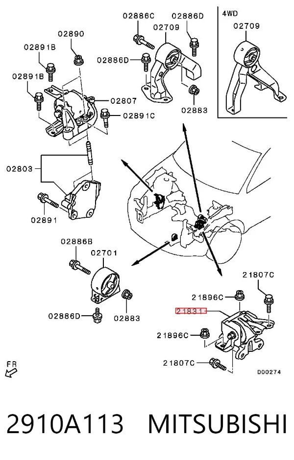  2910A113 Mitsubishi