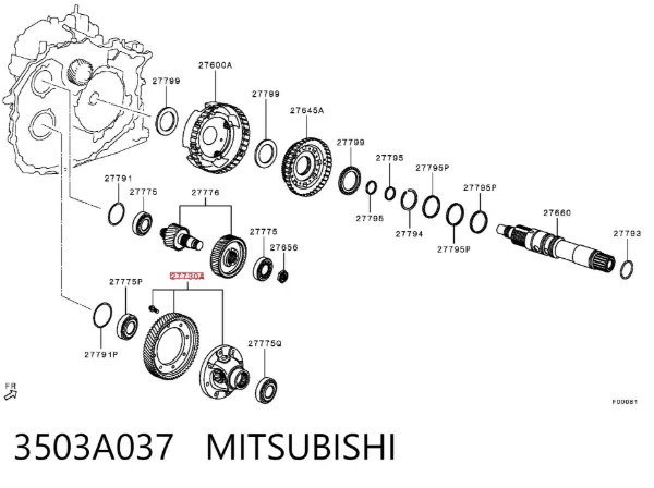  3503A037 Mitsubishi