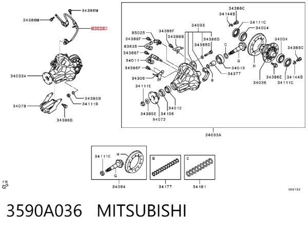  3590A036 Mitsubishi