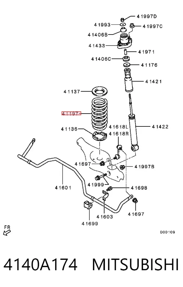 Muelle 4140A174 Mitsubishi
