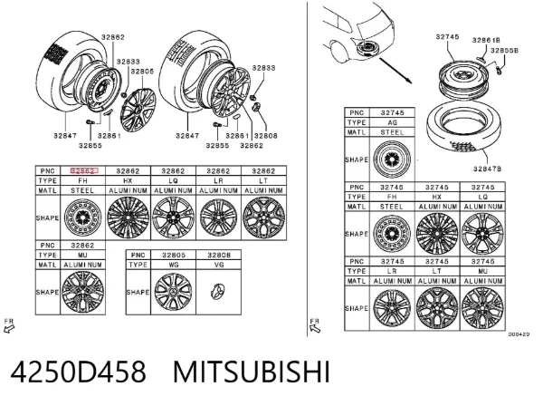  4250D458 Mitsubishi