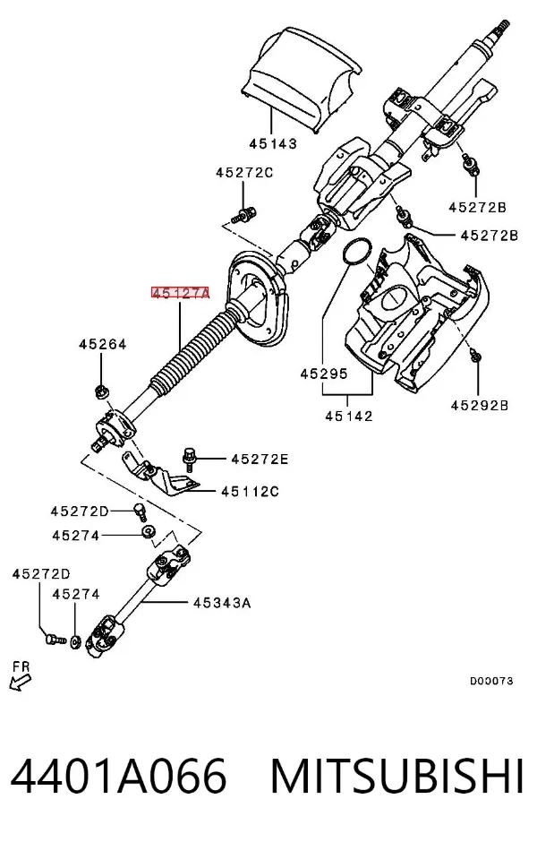 Columna dirección 4401A066 Mitsubishi