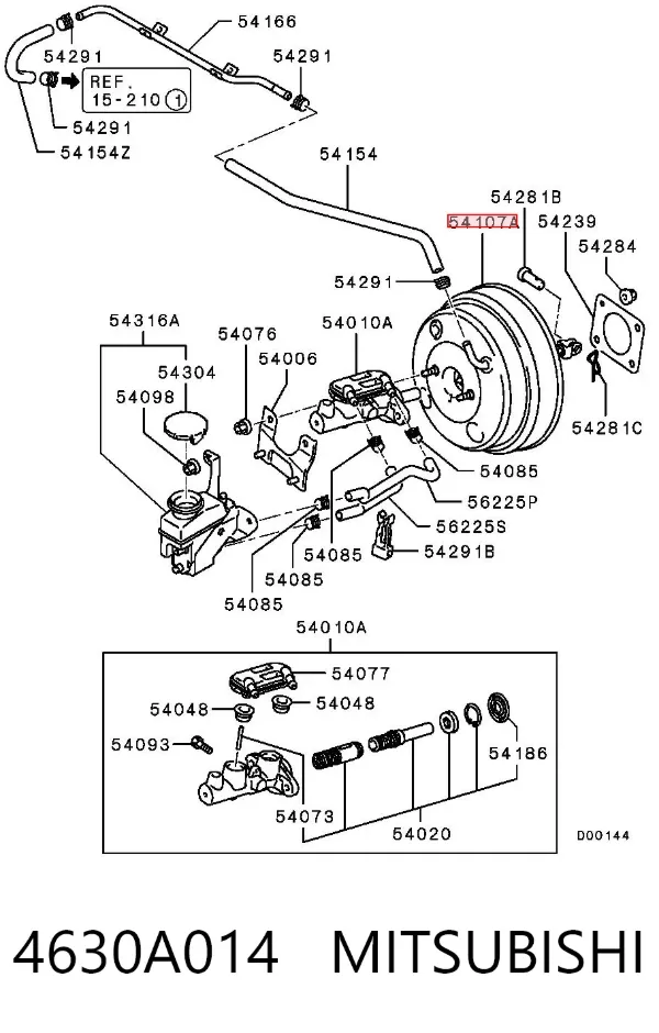 Servofreno 4630A014 Mitsubishi
