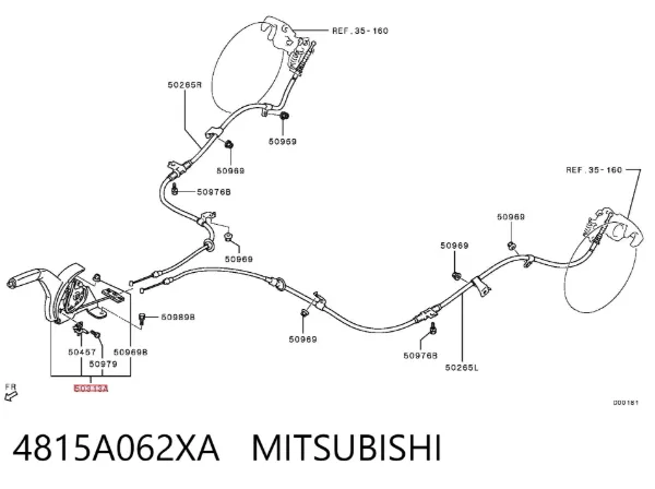 Palanca de freno de mano 4815A062XA Mitsubishi