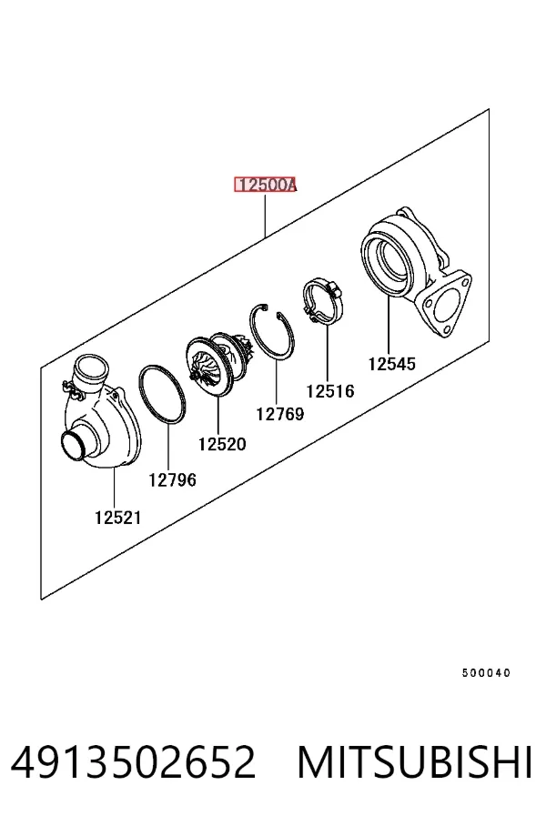 Turbocompresor 4913502652 Mitsubishi